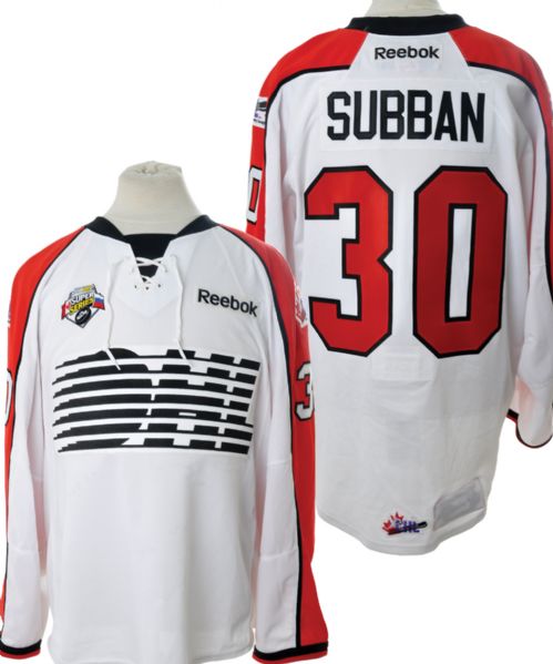 Malcolm Subbans 2012 CHL Subway Series Game-Worn Jersey with CHL LOA