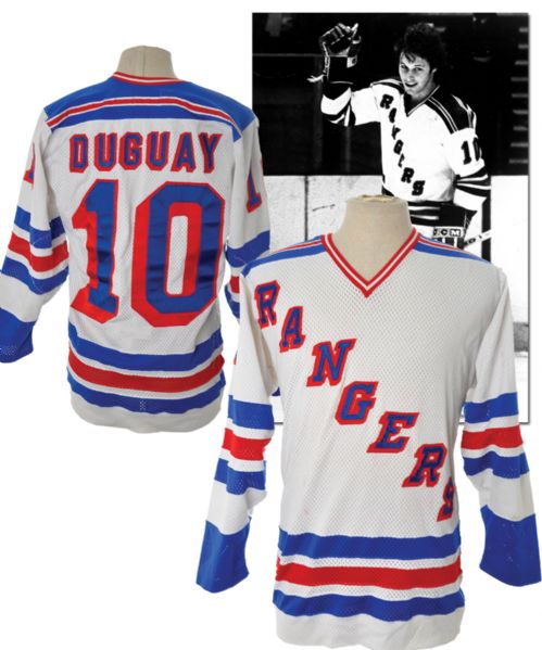 Ron Duguays Early-1980s New York Rangers Game-Worn Jersey