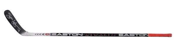 Steve Yzermans Signed Easton Stealth Game-Used Stick