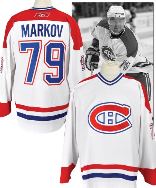 Andrei Markovs 2006-07 Montreal Canadiens Game-Worn Jersey with Team LOA <BR>- Photo-Matched!