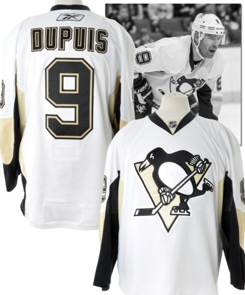 Pascal Dupuis 2009-10 Pittsburgh Penguins Game-Worn Playoffs Jersey with <BR>His Signed LOA