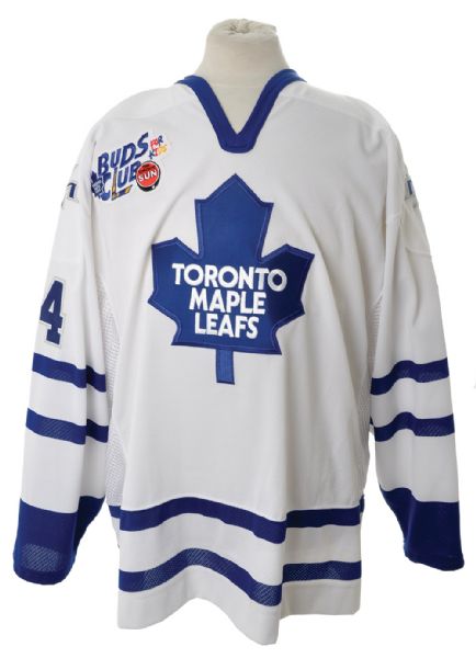 Jonas Hoglunds 2001-03 Toronto Maple Leafs Practice-Worn Jersey with<BR> Buds Club Patch