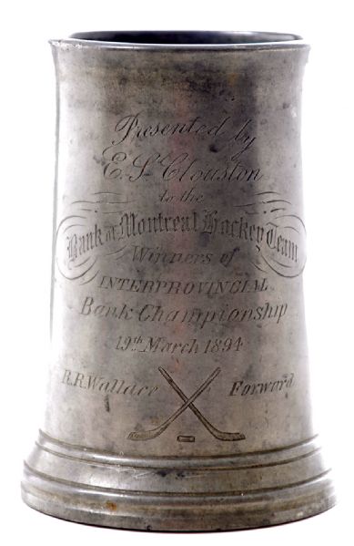1894 Bank of Montreal Hockey Team Interprovincial Championship Award