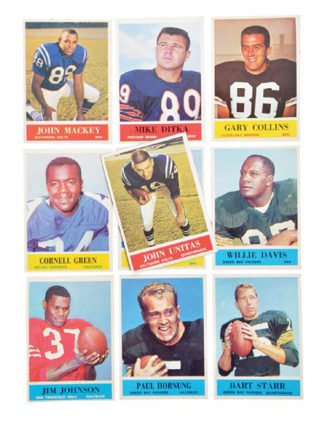1964 Philadelphia NFL Near Complete Set (185/198) + 37 Various Football Cards