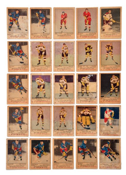 1951-52 and 1952-53 Parkhurst Hockey Card Collection of 46