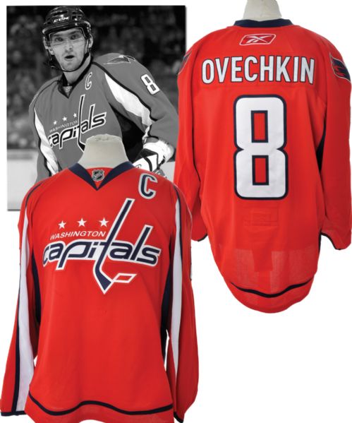 Alex Ovechkins 2009-10 Washington Capitals Game-Worn Jersey with Team LOA <br>- Photo-Matched!