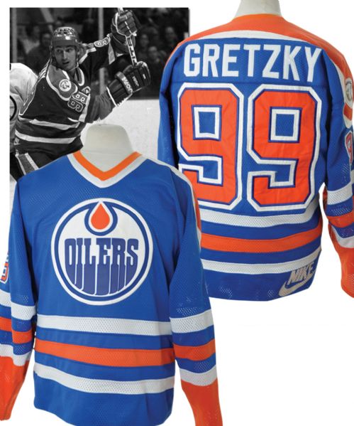 Wayne Gretzkys 1982-83 Edmonton Oilers Game Jersey Obtained Directly from<br> Wayne in 83