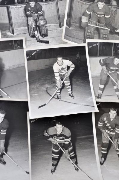 Scarce 1950s Hockey News Photo Collection of 48
