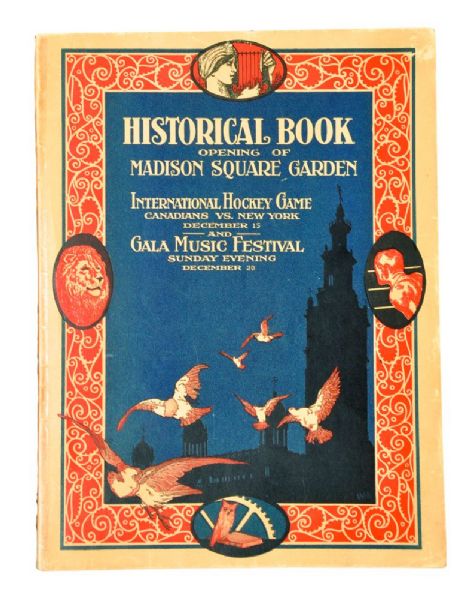 1925 Madison Square Garden "Historical Book" Opening Program