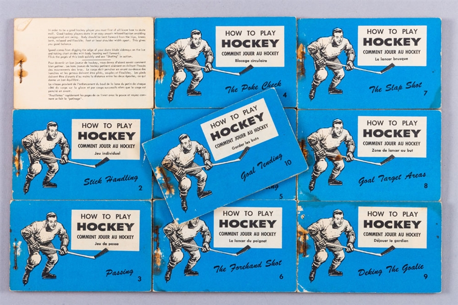 1958-59 Wheaties Flip Books Complete Set of 10