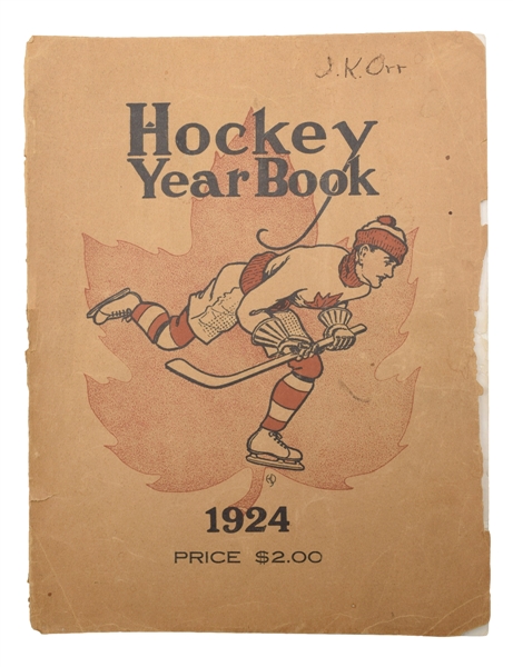 Very Rare 1924 "Hockey Yearbook" With Amazing Vintage Photography