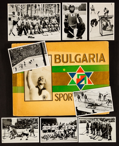 Bulgaria Sport-Photos 1932 Winter and Summer Olympics Cigarette Cards/Pictures in Album Including Hockey Plus 1936 Winter and Summer Olympics Cigarette Pictures Including Hockey (143)
