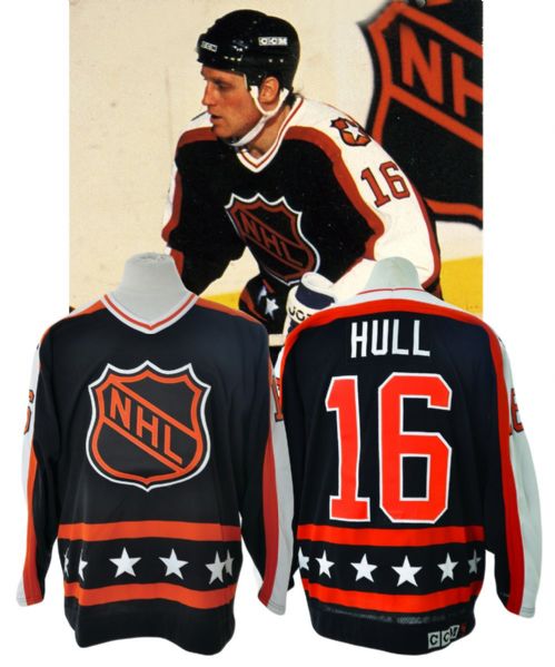 Brett Hulls 1990 NHL All-Star Game Campbell Conference Game-Worn Jersey