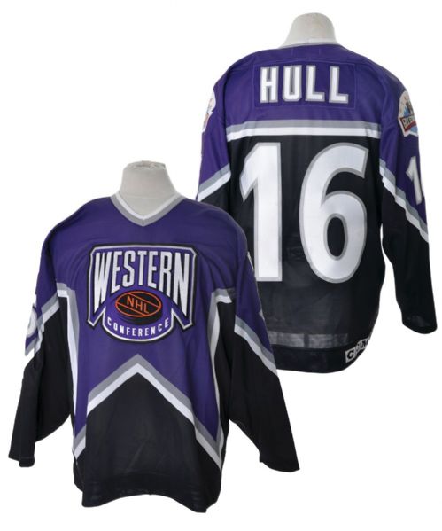 Brett Hulls 1994 NHL All-Star Game Western Conference Game-Worn Jersey