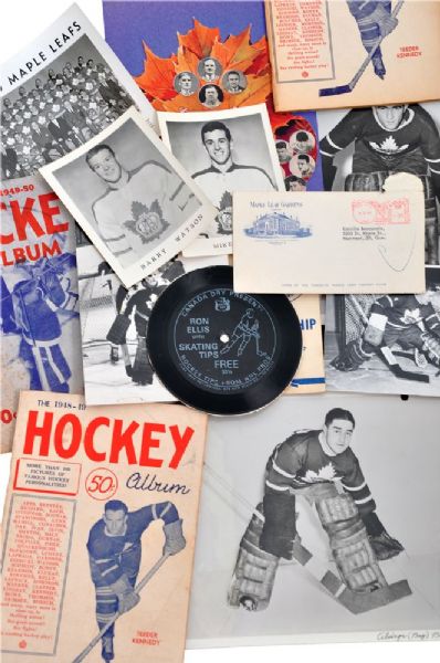 Toronto Maple Leafs 1930s-1960s Memorabilia Collection of 40
