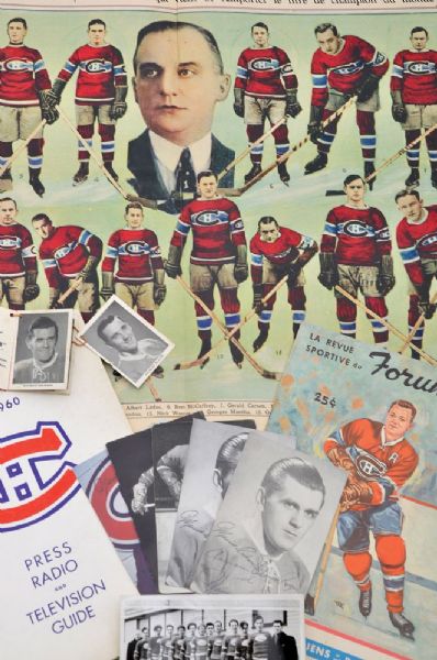 Montreal Canadiens 1930s-1990s Collectibles and Memorabilia Collection of 290+
