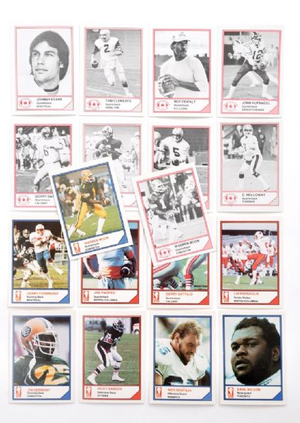 1983 Jogo CFL Complete 110-Card Set with Warren Moon RC* Plus 1983 Jogo CFL <br>Quarterback 9-Card Set with Moon