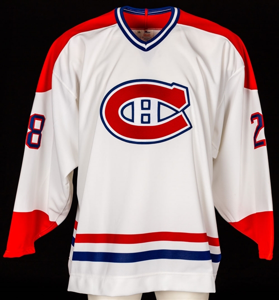 Craig Conroy’s 1995-96 Montreal Canadiens Game-Issued Jersey with Team LOA