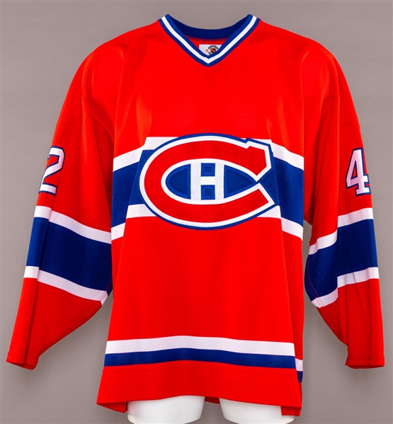 Jonathan Delisle’s 1998-99 Montreal Canadiens Game-Worn Pre-Season Jersey with Team LOA