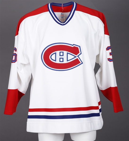 Todd Ewens 1990-91 Montreal Canadiens Game-Issued Jersey with Team LOA