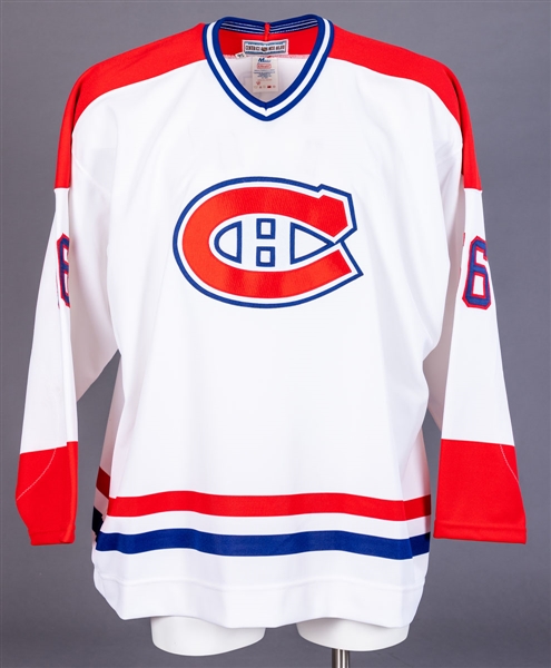 Scott Frasers 1995-96 Montreal Canadiens Game-Issued Jersey with Team LOA