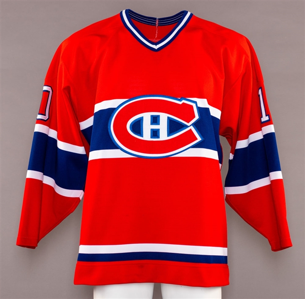 Tom Johnson’s 1990s Montreal Canadiens Event-Worn Jersey with Team LOA