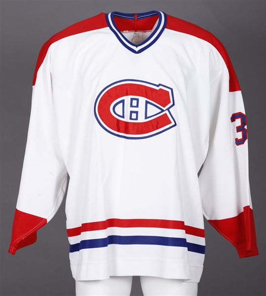 Patrick Labrecques 1995-96 Montreal Canadiens Game-Worn Rookie Season Jersey Obtained from Team with LOA