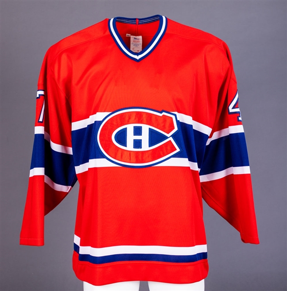 Alexei Lojkins Mid-to-Late-1990s Montreal Canadiens Game-Worn Pre-Season Jersey with Team LOA 