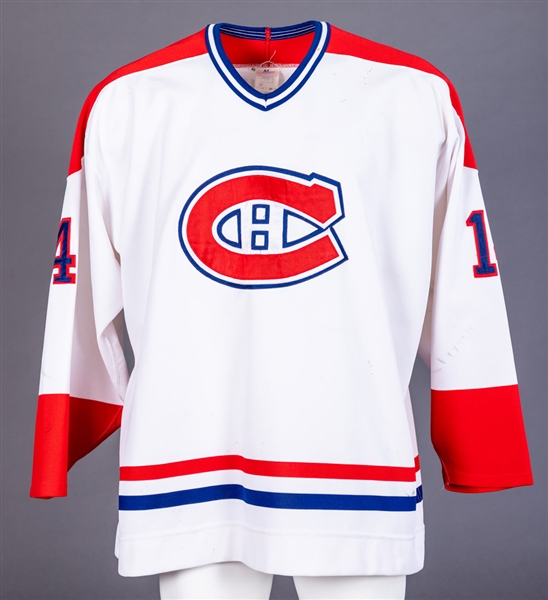 Kevin Hallers (1993-94) / Monettes (Mid-1990s Pre-Season) Montreal Canadiens Game-Worn Jersey with Team LOA