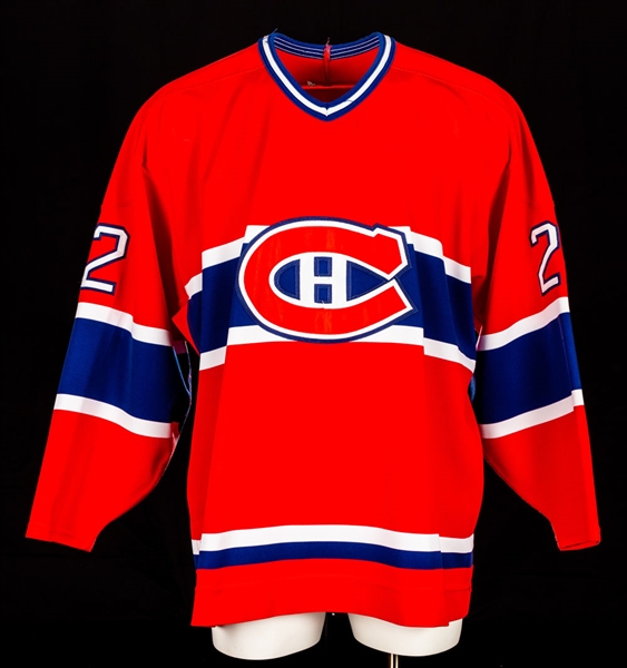 Chris Murrays 1996-97 Montreal Canadiens Game-Worn Jersey Obtained from Team with LOA 