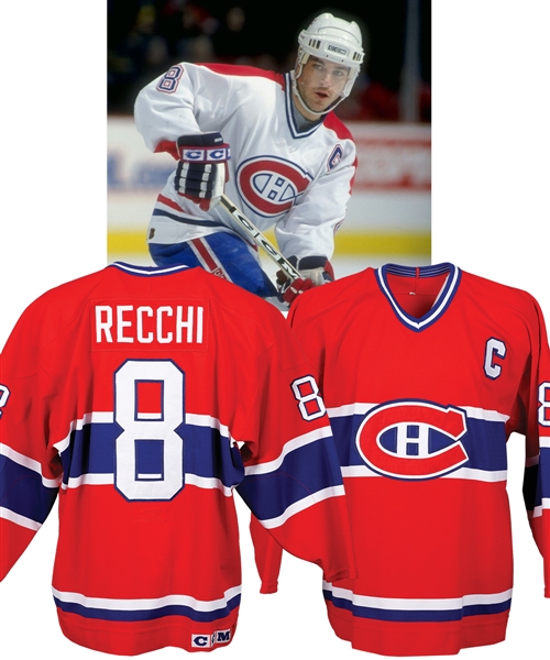 Mark Recchis Late-1990s Montreal Canadiens Game-Worn Captains Jersey with Team LOA