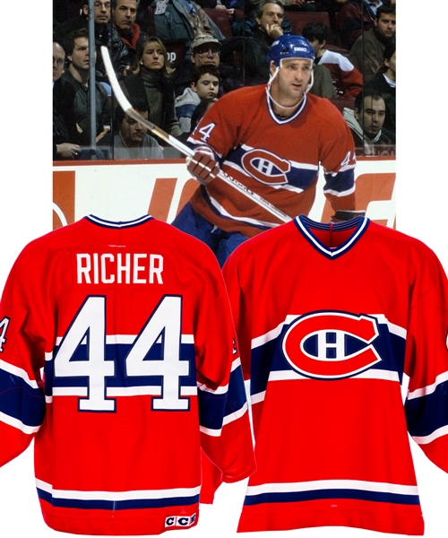 Stephane Richers 1996-97 Montreal Canadiens Game-Issued Jersey Obtained from Team with LOA 