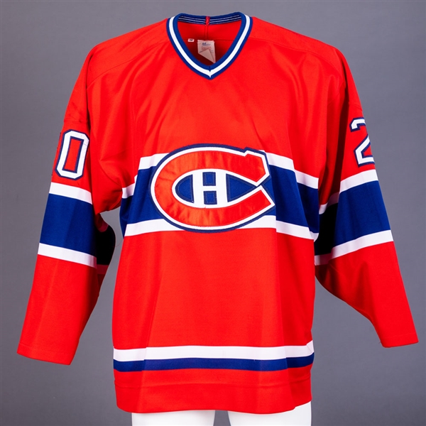 Pierre Sevignys Mid-1990s Montreal Canadiens Game-Worn Rookie-Era Jersey Obtained from Team with LOA  