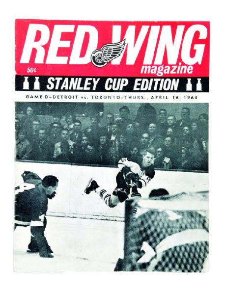 1964 Stanley Cup Finals Program - Detroit Red Wings vs Toronto Maple Leafs