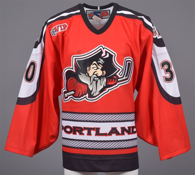 Rastislav Stanas 2003-04 AHL Portland Pirates Game-Worn Jersey with Team LOA