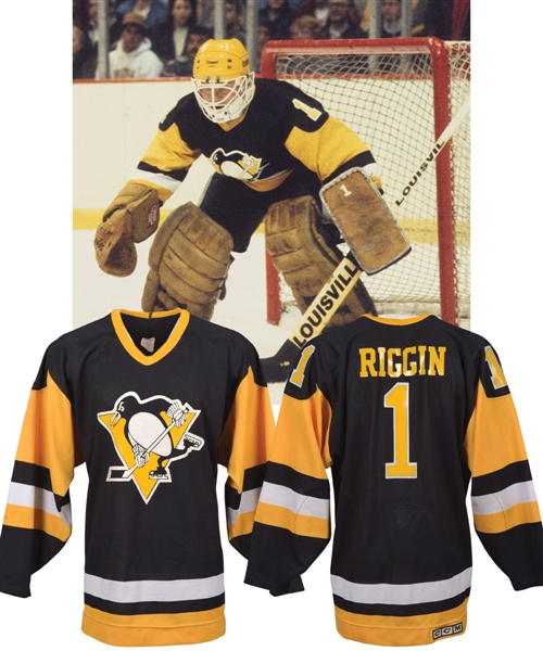 Pat Riggins 1987-88 Pittsburgh Penguins Game-Worn Jersey