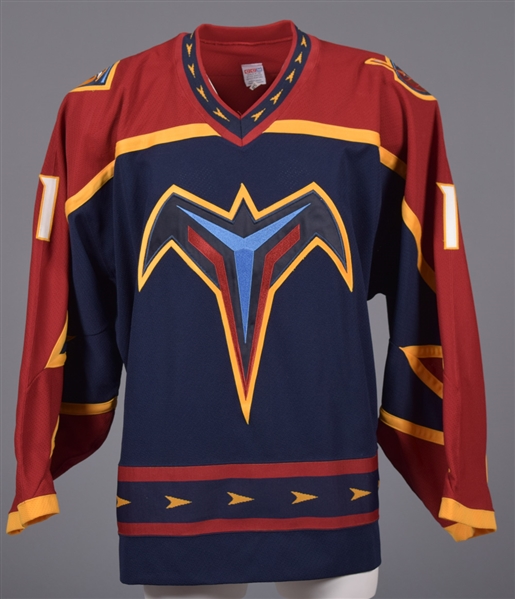 Damian Rhodes 1999-2000 Atlanta Trashers Inaugural Season Game-Worn Jersey