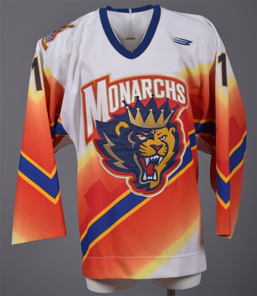 David Lemanowiczs 1996-97 AHL Carolina Monarchs Game-Worn Jersey - Defunct Team