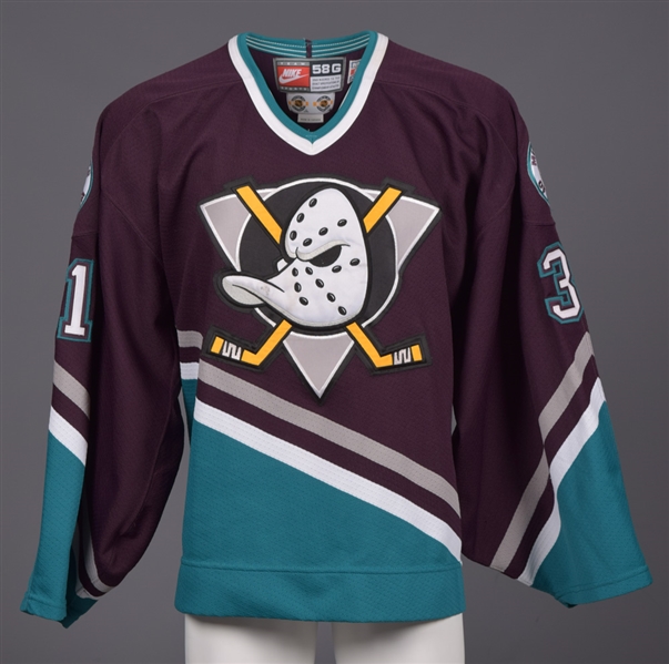 Guy Heberts 1998-99 Anaheim Mighty Ducks Game-Worn Playoffs Jersey 