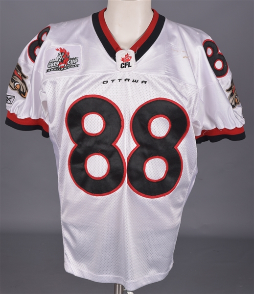 Jason Armsteads 2004 Ottawa Renegades Game-Worn Rookie Season Jersey - 2004 Grey Cup Patch!