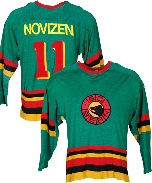 Circa Early-1980s SC Bern Swiss Hockey League Game-Worn Jersey