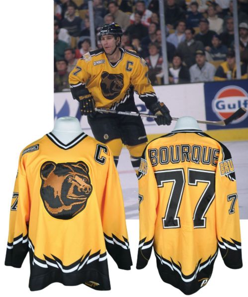 Ray Bourques 1999-2000 Boston Bruins Game-Worn Captains Third Jersey with Team LOA
