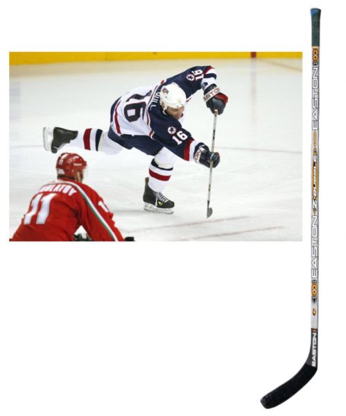 Brett Hulls 2002 Winter Olympics Team USA Easton Game-Used Stick