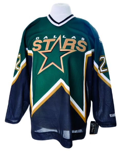 Dallas Stars 1998-99 Stanley Cup Champions Team-Signed Stick and Brett Hull Dallas Stars Signed Jerseys (3) From Brett Hull Collection
