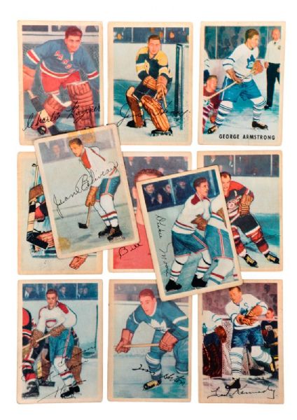 1952-53 and 1953-54 Parkhurst Hockey Card Collection of 122 Plus Parkie Album