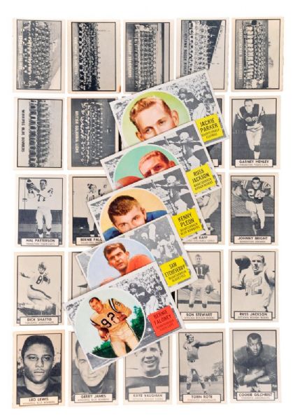 1960 Topps CFL Complete 88-Card Set and 1962 Topps CFL Complete 169-Card Set plus Extras (24)