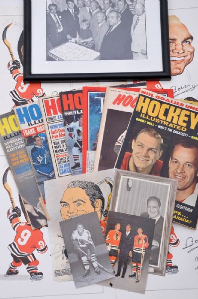 Bobby Hull Autograph and Memorabilia Collection of 81 from Brett Hull Collection