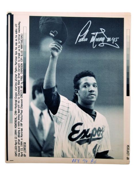 Montreal Expos Signed Photo Collection of 14 with Martinez, Staub and Others