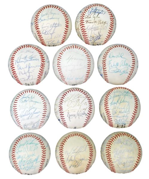 Montreal Expos 1982-2004 Team-Signed Baseball Collection of 11