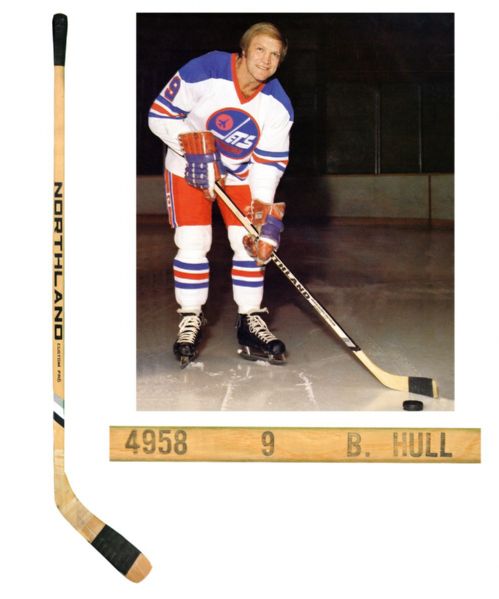 Bobby Hulls 1970s WHA Winnipeg Jets Game-Used Northland Stick